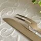 Service cutlery, brass and rosewood.
