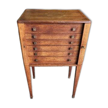 Meuble menagere art deco en chene