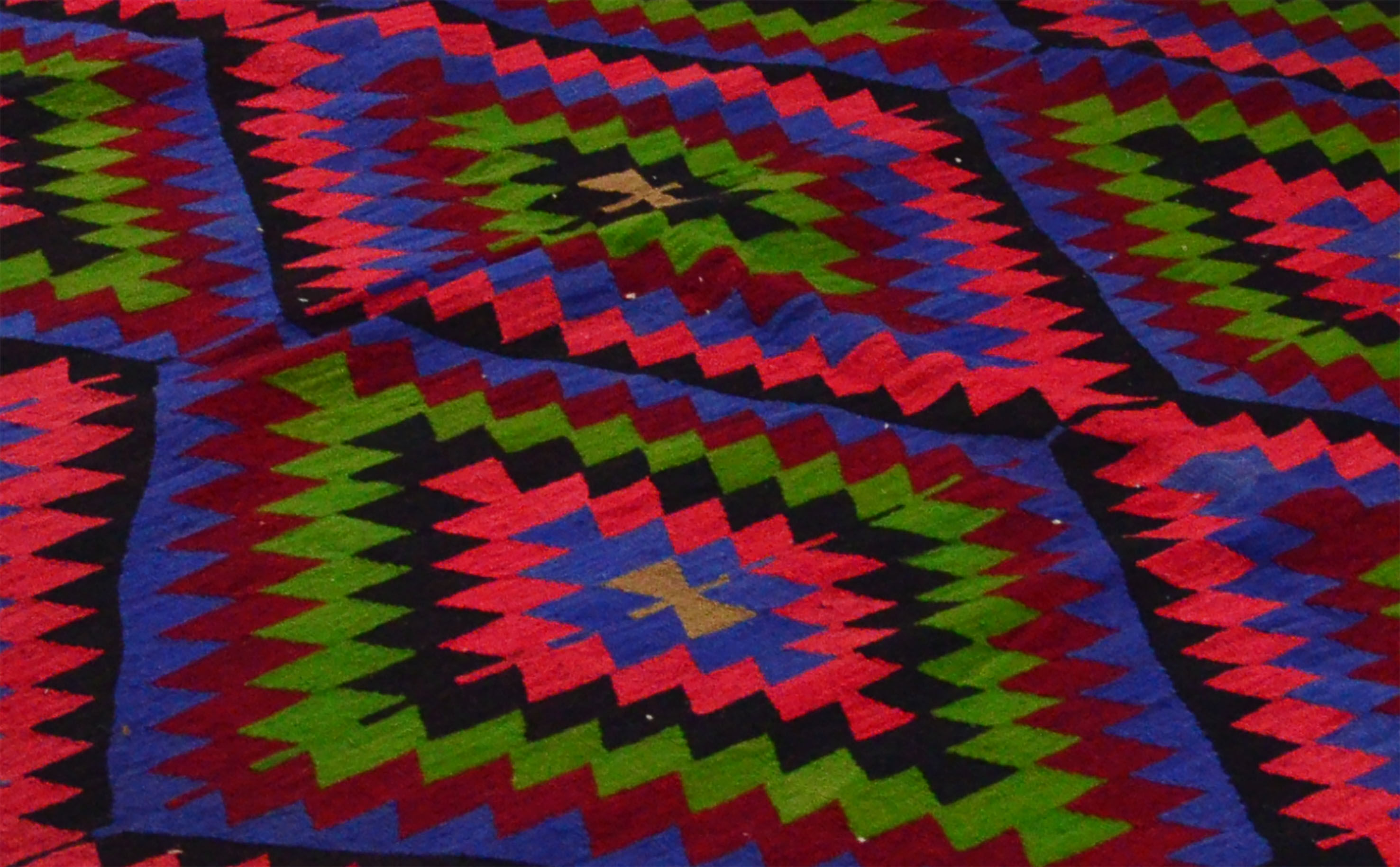 Anatolian handmade kilim rug 316 cm x 183 cm