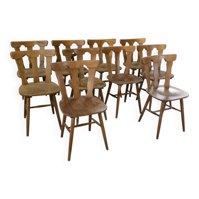 Chaise bistrot type Baumann 1960