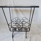 50's magazine rack and plant holder set