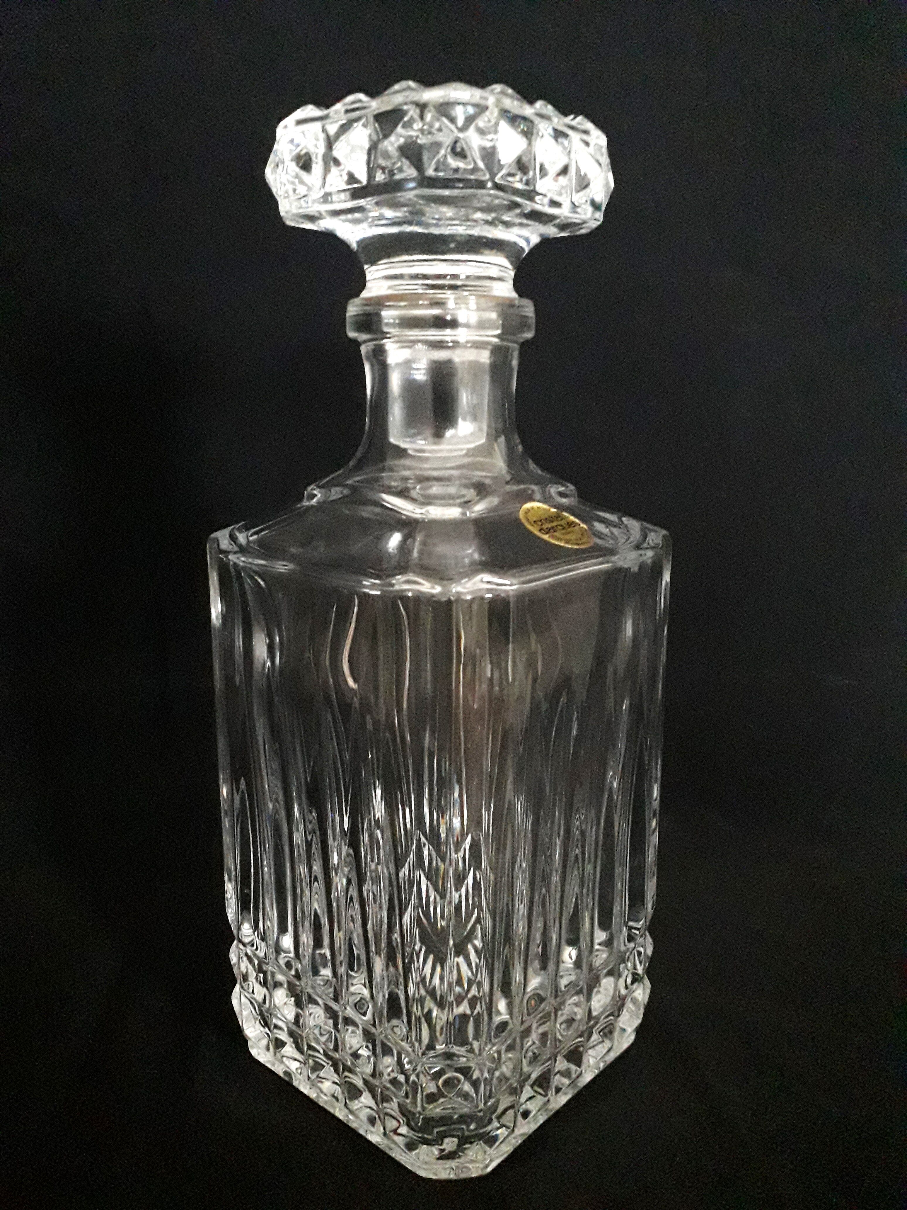 Vintage whisky decanter - Cristal d'arques model Villandry -1970