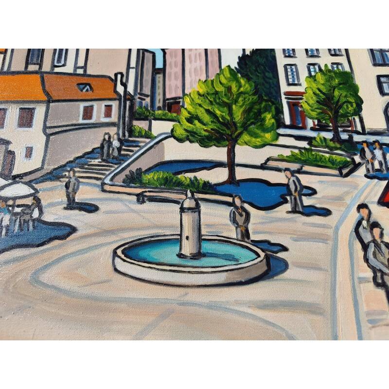 Oil on canvas by H. Rivoire "Bergerac"