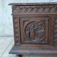 Breton chest in carved wood