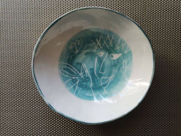 Coupelle / Vide poche en porcelaine - Travail artisanal