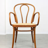Vintage Bentwood Wide Seat and Arms Bistro Chair