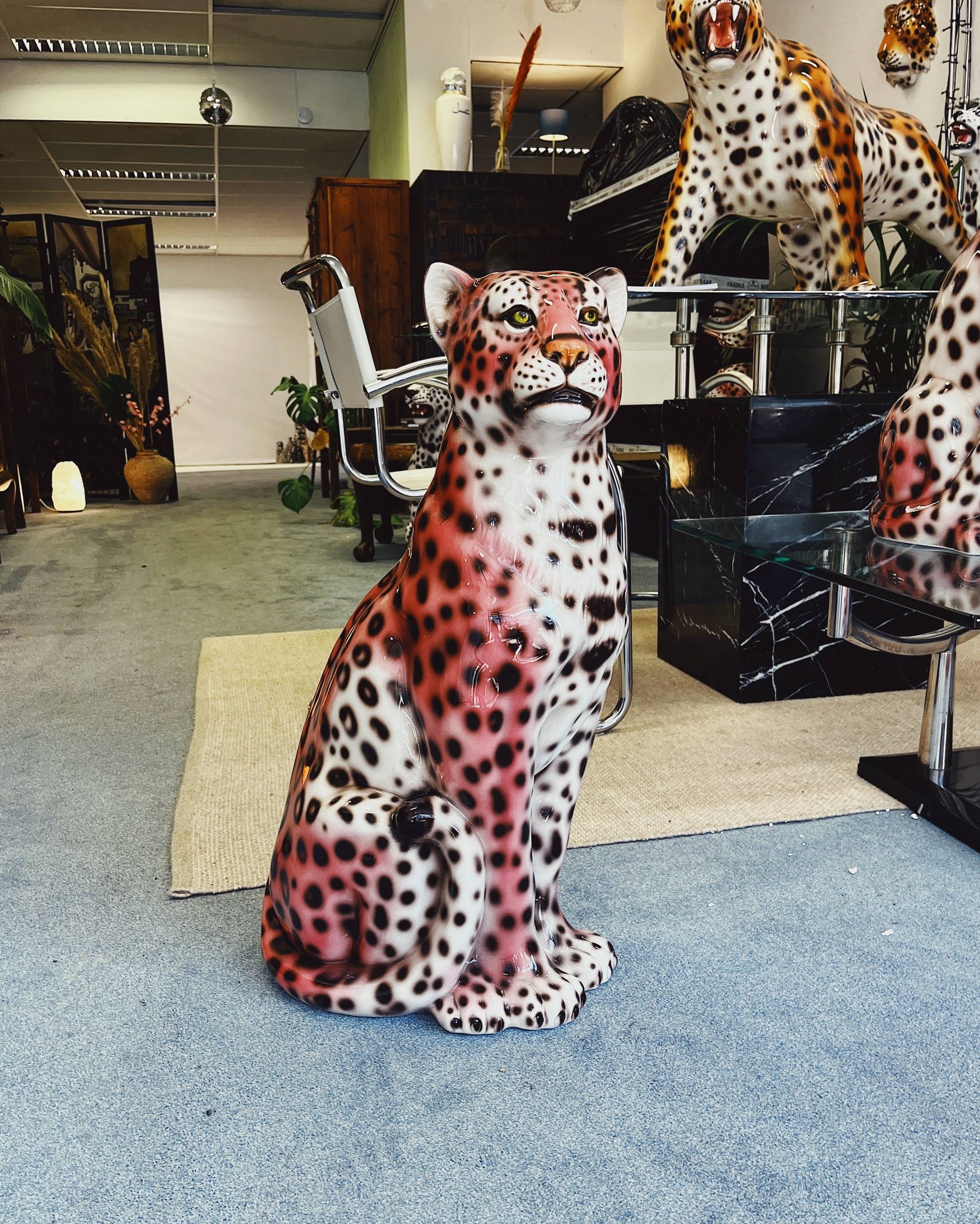 Ceramic Statue Pink Panther