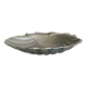 shell-shaped metal pocket tray with patina