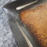 Large square tidy or serving dish in enameled ceramic, joseph abboud 1960