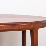Large Danish round teak coffee table model 283 by Johannes Andersen for CFC Silkeborg 1960.
