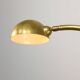 Mid-Century Arched Floor Lamp in Brass