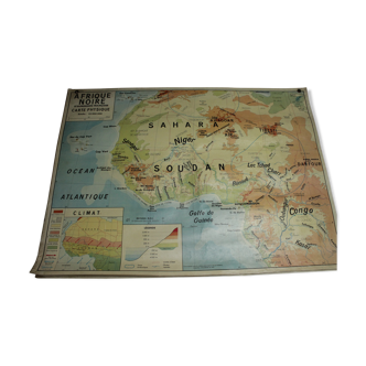 Map Africa Black