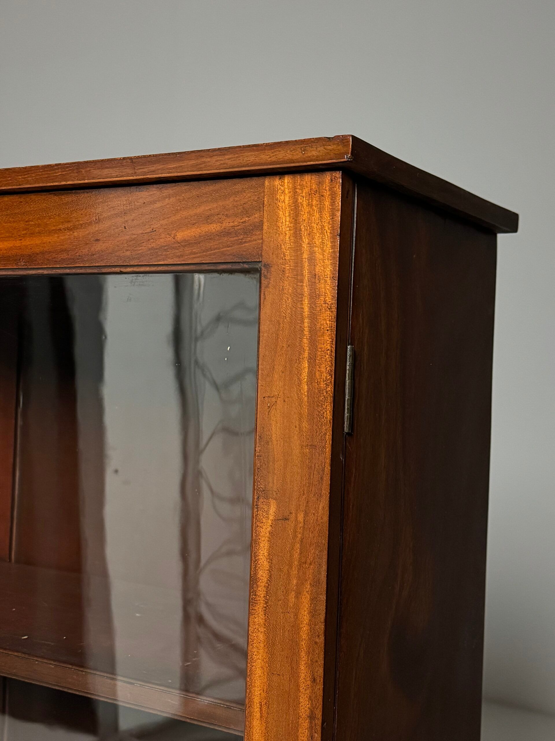 Mahogany display cabinet 19th century antique