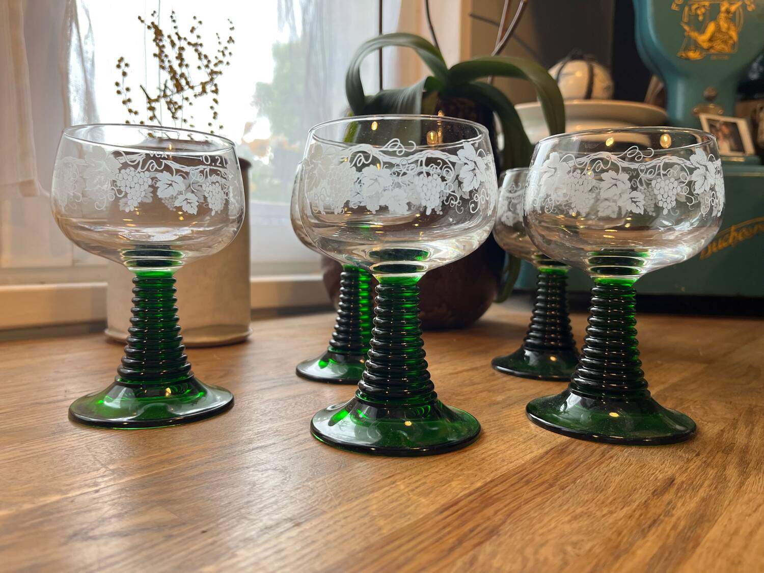 Vintage wine glasses