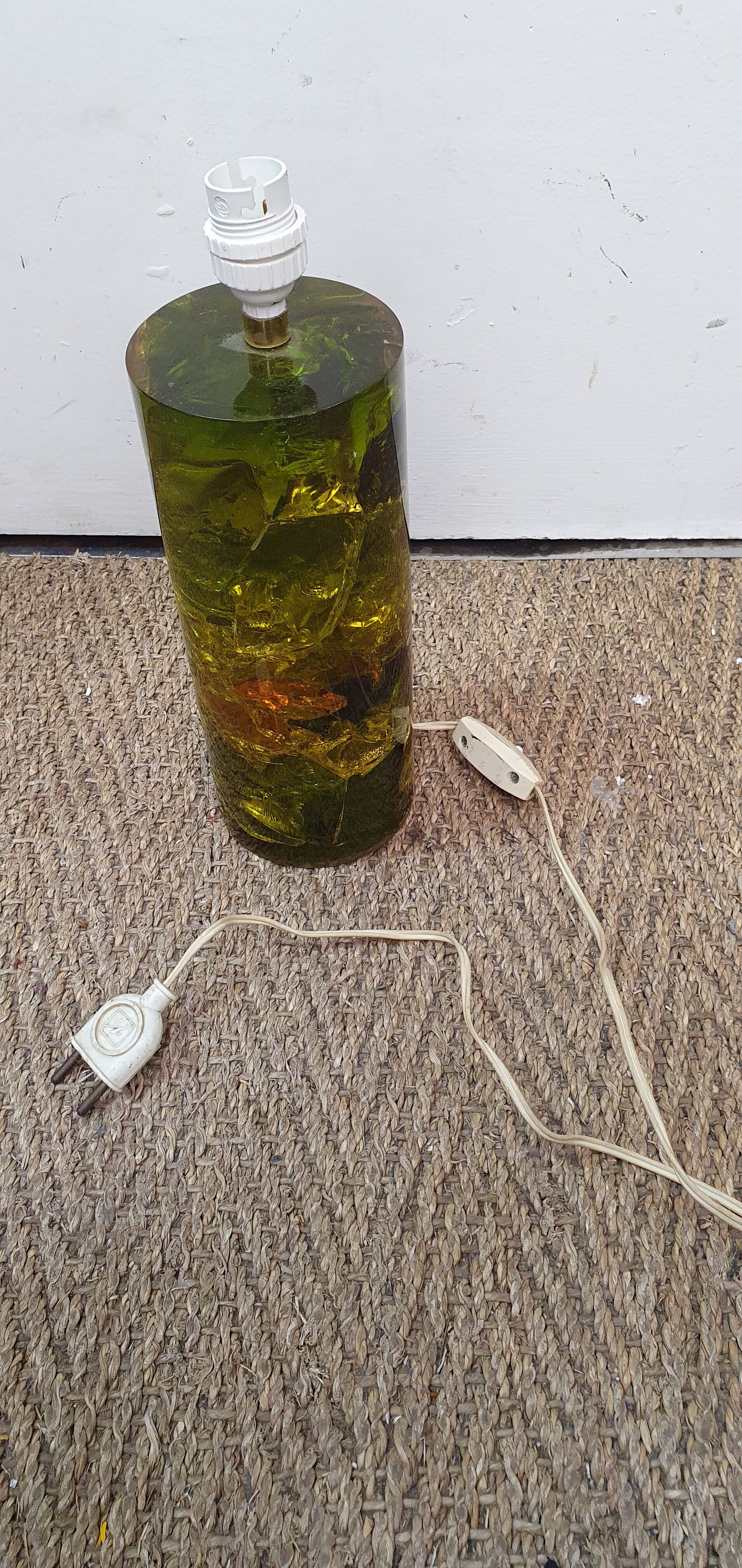 Fractal resin lamp of marie-claude de fouguière 1970