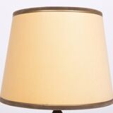 Beautiful metal green-painted tôle table lamp 1960s france