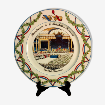 French Revolution porcelain plate