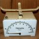 Helvetia kitchen scale with enamelled plate