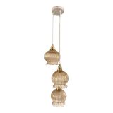 Cascade of three glass suspensions