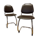 Paire de chaises cantilever années 70