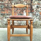 Set of 4 Guillerme and Chambron Charlotte model chairs, vintage seats