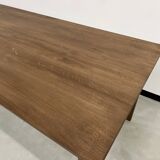 Table de ferme "Dark Brown" en chêne massif 300 X 90 cm