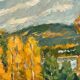 Original Swedish Oil on Panel – "Autumn Landscape" – Dated 1978 – Framed Period Piece – 50 × 42 cm (19.7" × 16.5")