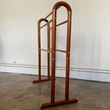 Dark wood towel rail