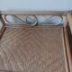 Lot de 2 commodes 3 tiroirs en rotin vintage