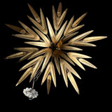 Golden chandelier