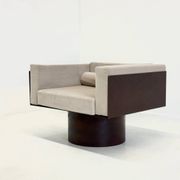 Ensemble de 2 chaises longues sculpturales en métal italien