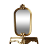 Mirror set and console in baroque/Louis XV style, gilded with gold leaf