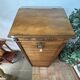 Filing cabinet with curtains