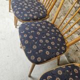 Lot of 6 bistro bar chairs from the 1960s