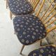 Lot of 6 bistro bar chairs from the 1960s