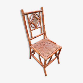 Woven cane bamboo rattan chair in very good condition