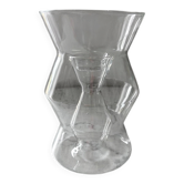 Habitat designer glass candle holder