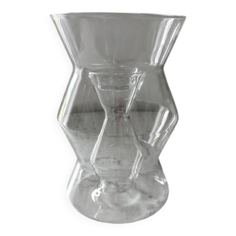 Habitat designer glass candle holder