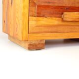 Raw pine chest of drawers