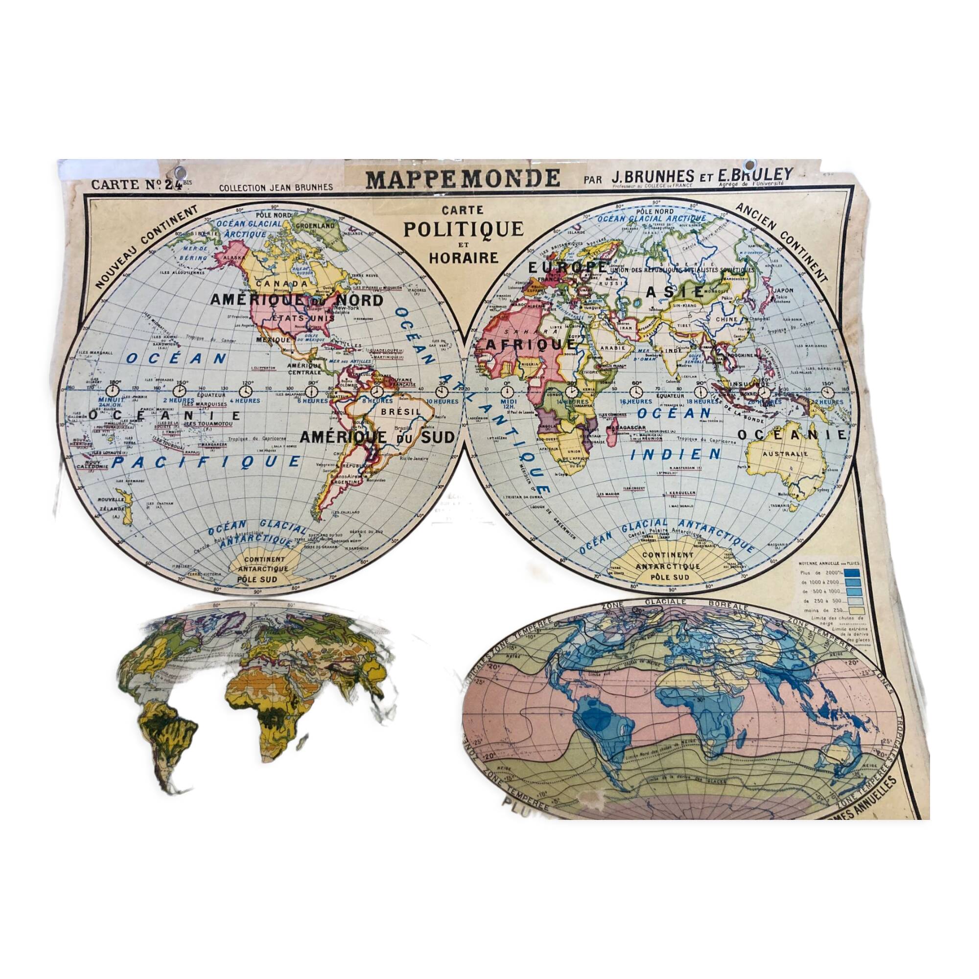 Carte scolaire mappemonde
