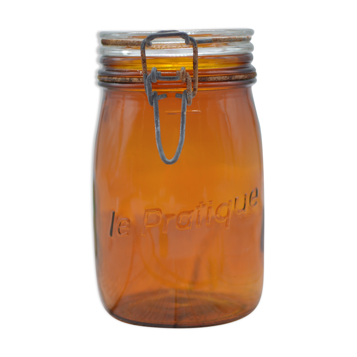 Amber jar the Practical capacity 1 liter