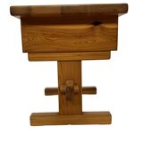 Vintage bedside table side table pinewood 70's design