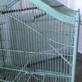 Old wooden and metal birdcage