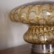 Vintage 1970s amber murano glass table lamp, italian design