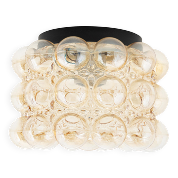 Helena Tynell glass ceiling light for Linburg, Germany, 1960.