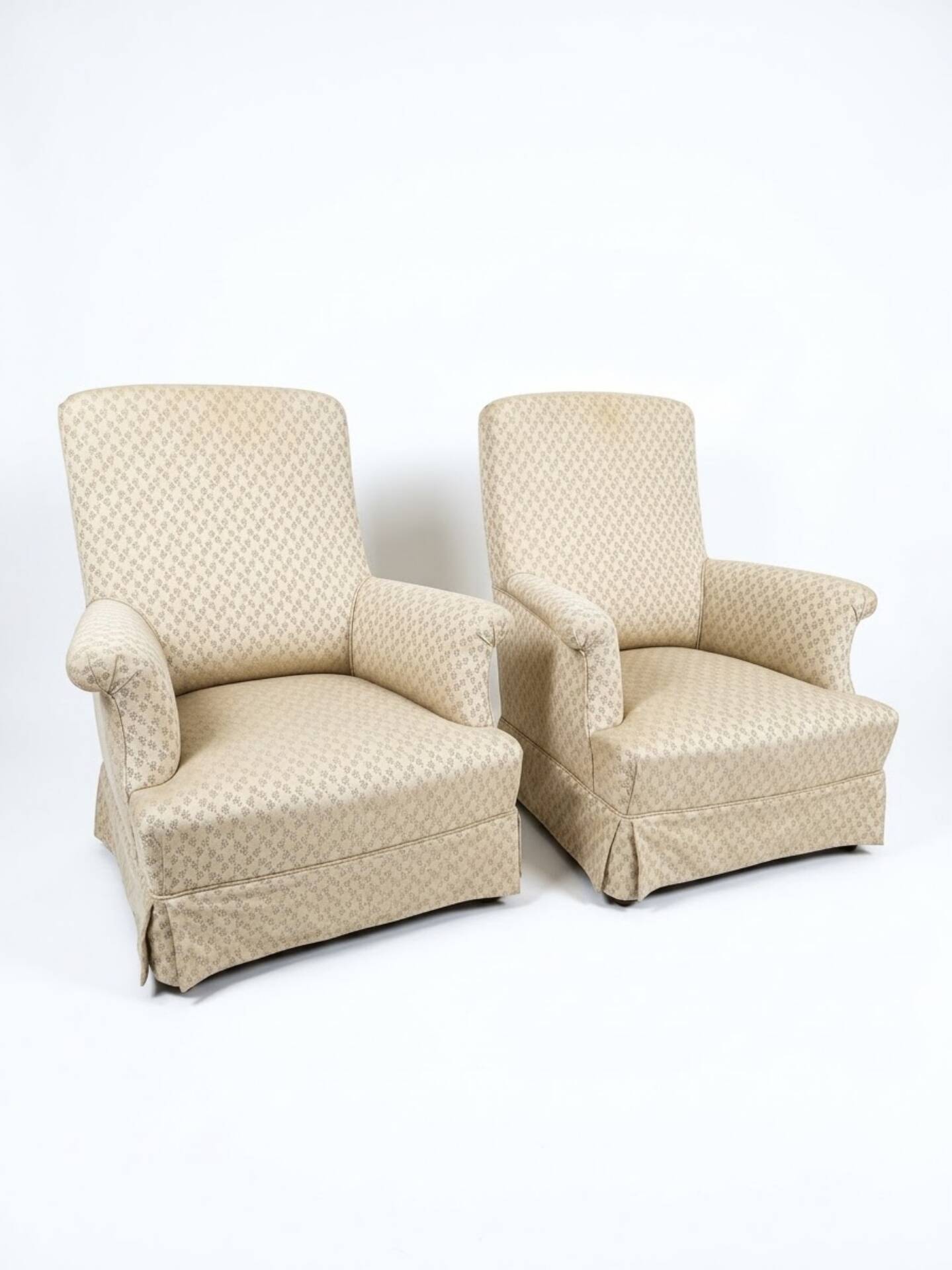 Paire de Fauteuils crapaud