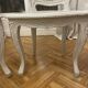 Set of 4 white caned chairs in Louis XV style.