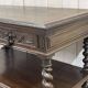 Henry II late 19th century oak serving trolley - top opens into a dresser