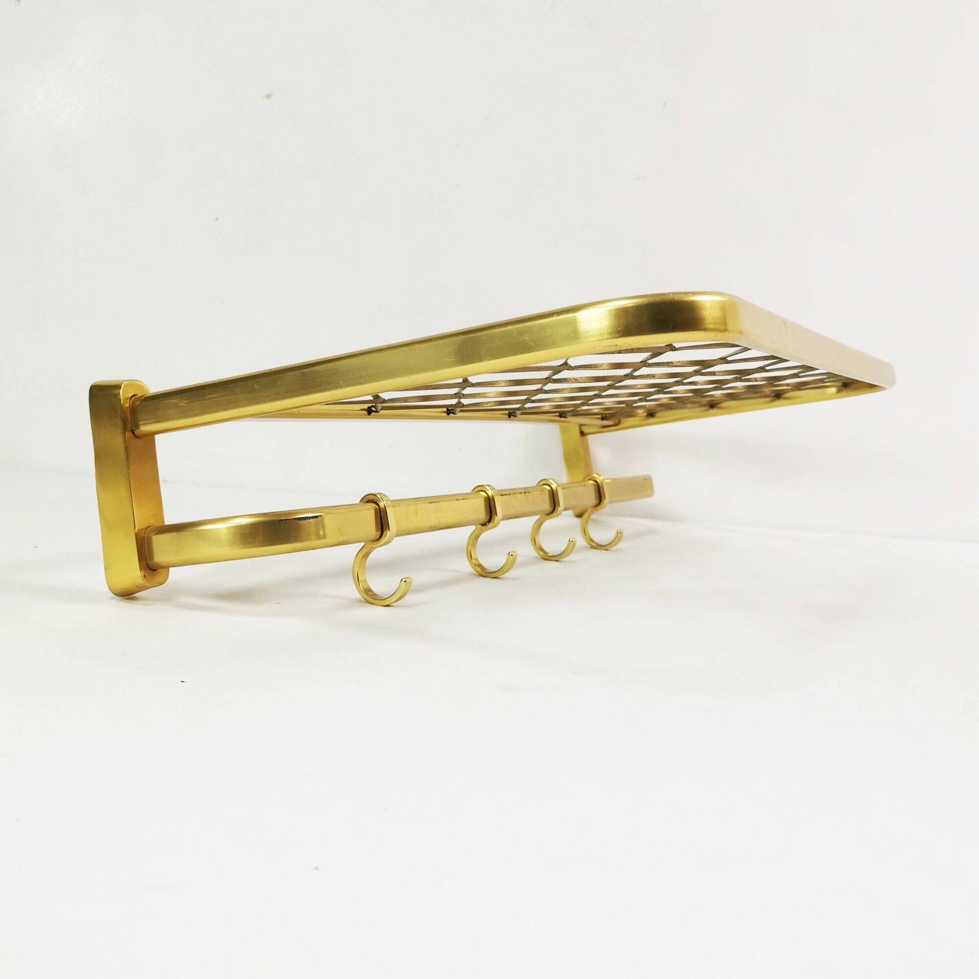 Art Deco wall coat rack, 1960s
