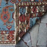 Antique soumak carpet signed and dated 150x106cm